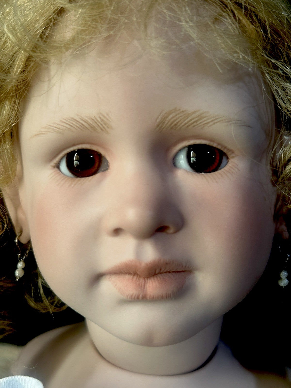 Collectible Artist 26” Porcelain Doll “Allena” by Ruth Treffeisen LE 100 COA
