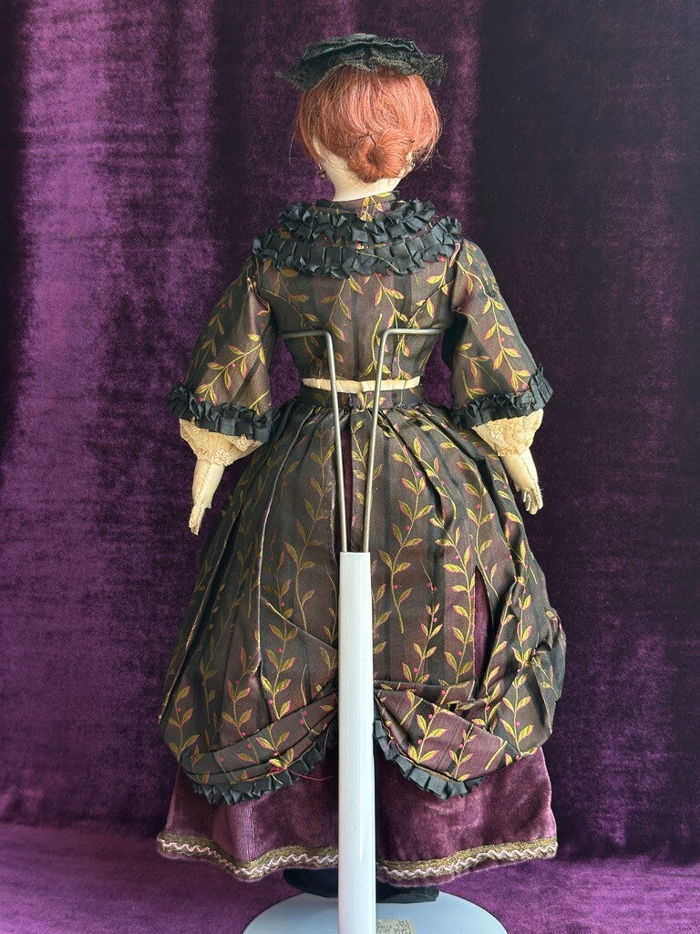 Rare Antique German 18” Belton Solid Domed Bisque Shoulder Head Fashion Doll