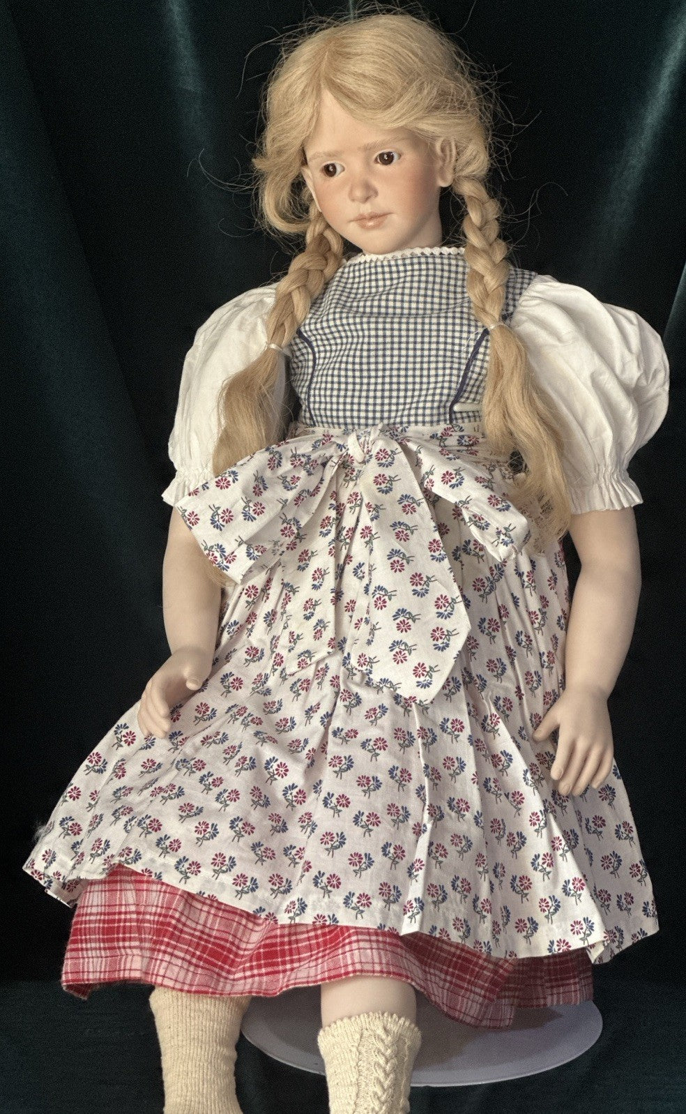 Collectible Artist 32” Porcelain Doll “Lies’l” by Ruth Treffeisen LE 50 COA