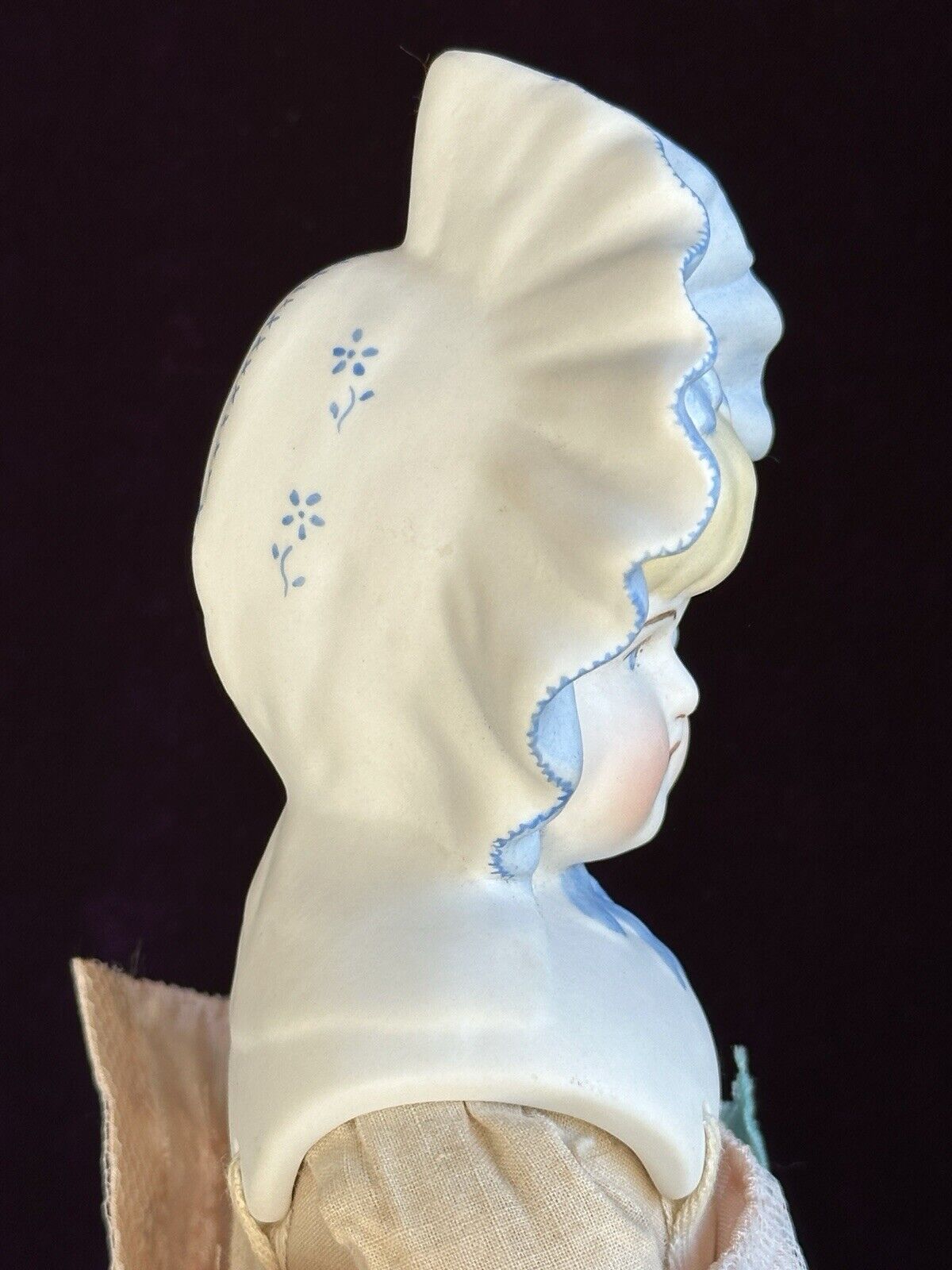 Vintage 40’s Porcelain 14” Reproduction of Antique German Doll by Emma Clear