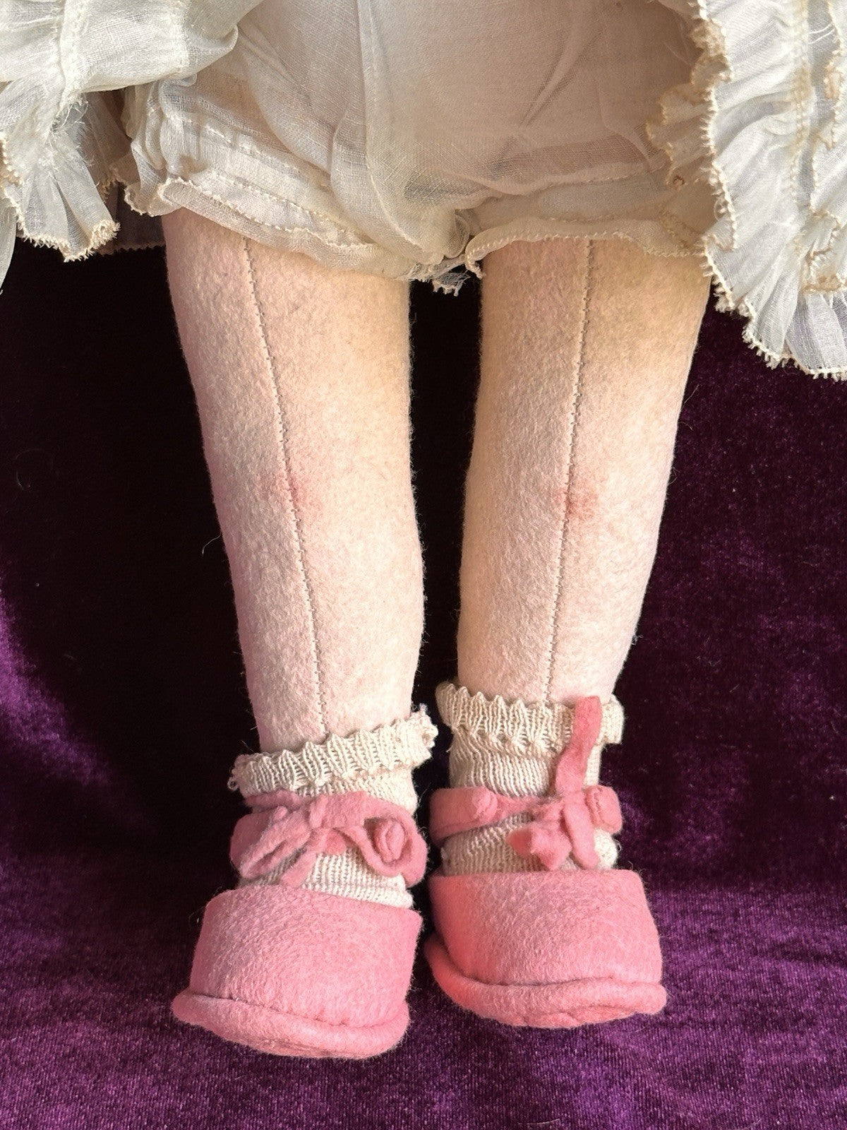 Vintage Italian Lenci Grugnetto 1500 Series Felt Grumpy 19” Doll