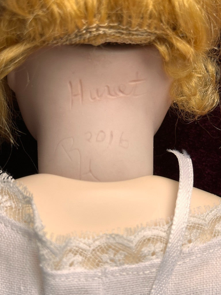 Collectible 15” Porcelain Reproduction of Antique French Huret Fashion Doll