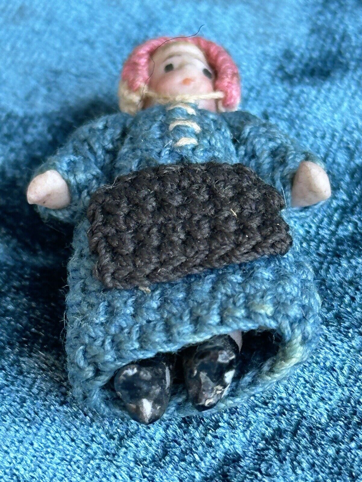 Antique German Hertwig Carl Horn Hansel Gretel Miniature Character Bisque Dolls