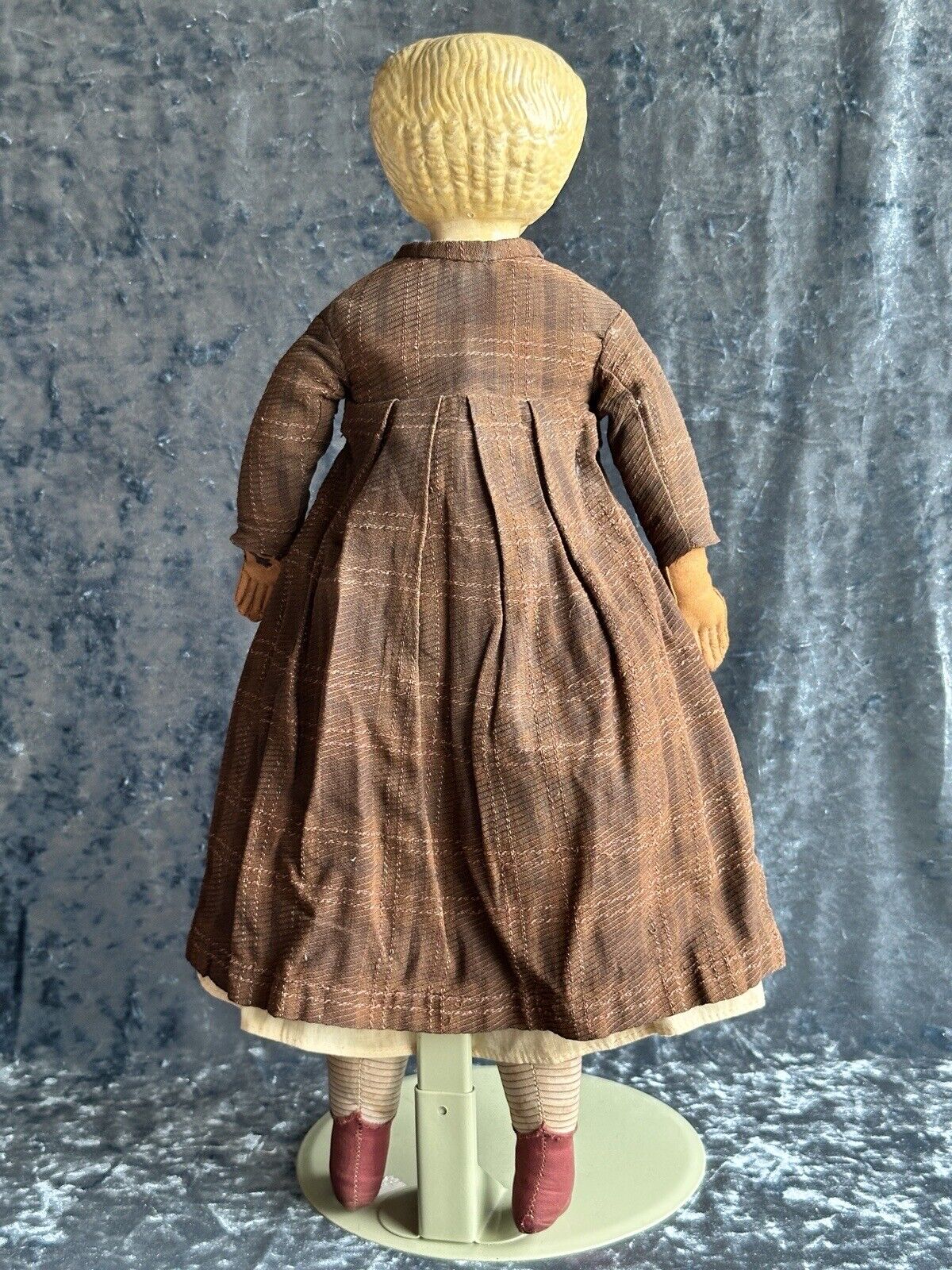 Antique German (?) Dressel (?) 20” Papier Mache Fashion Lady Doll