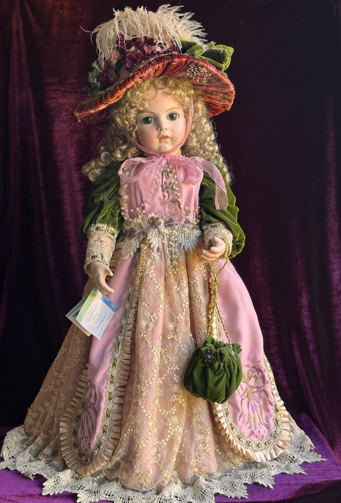 Large Patricia Loveless 28" Rosetta Porcelain (?) French Bru Jne Doll LE 200