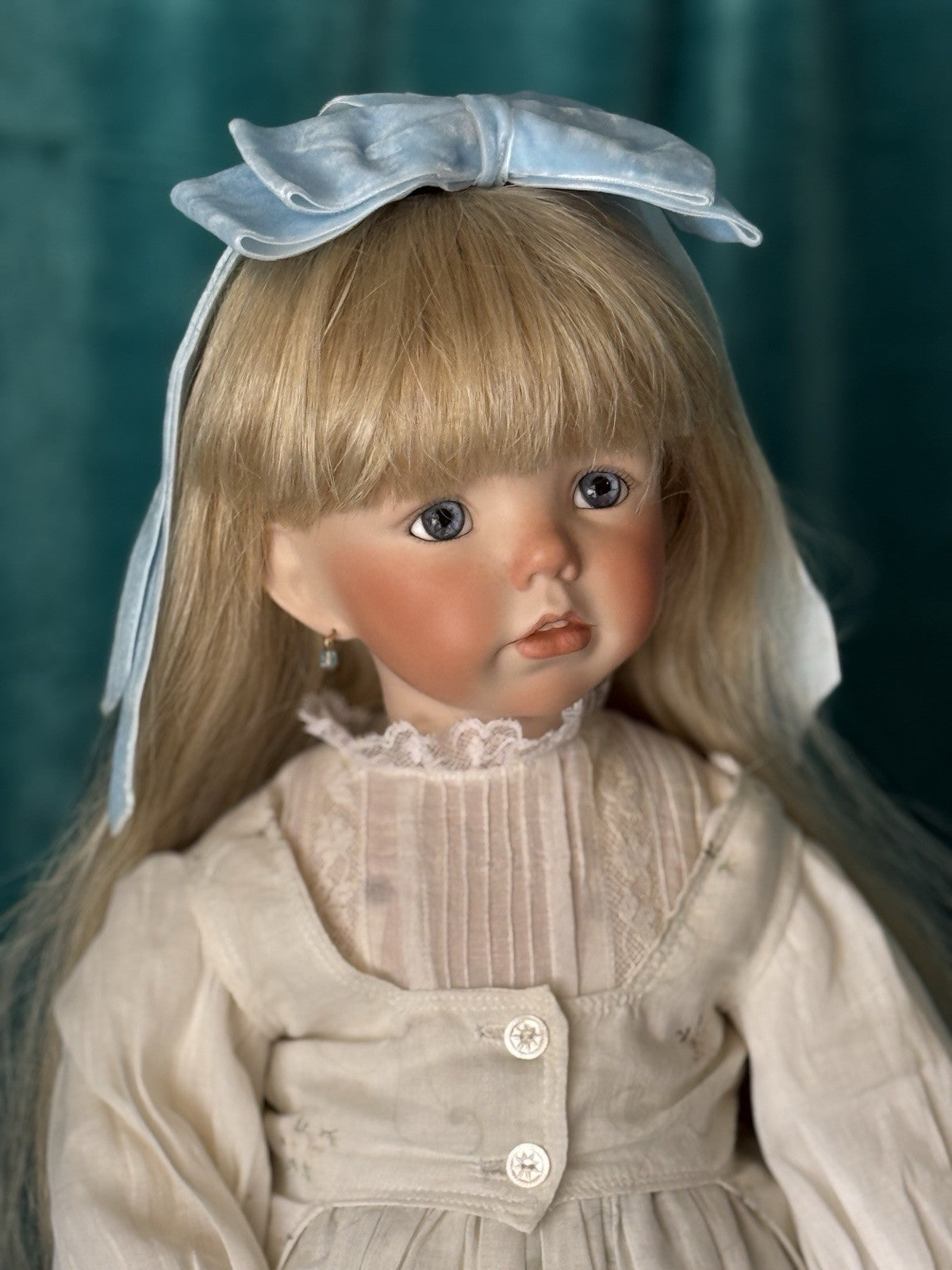 Reproduction Of “Jenny” (?) by Dianna Effner Mold Porcelain 21”Doll