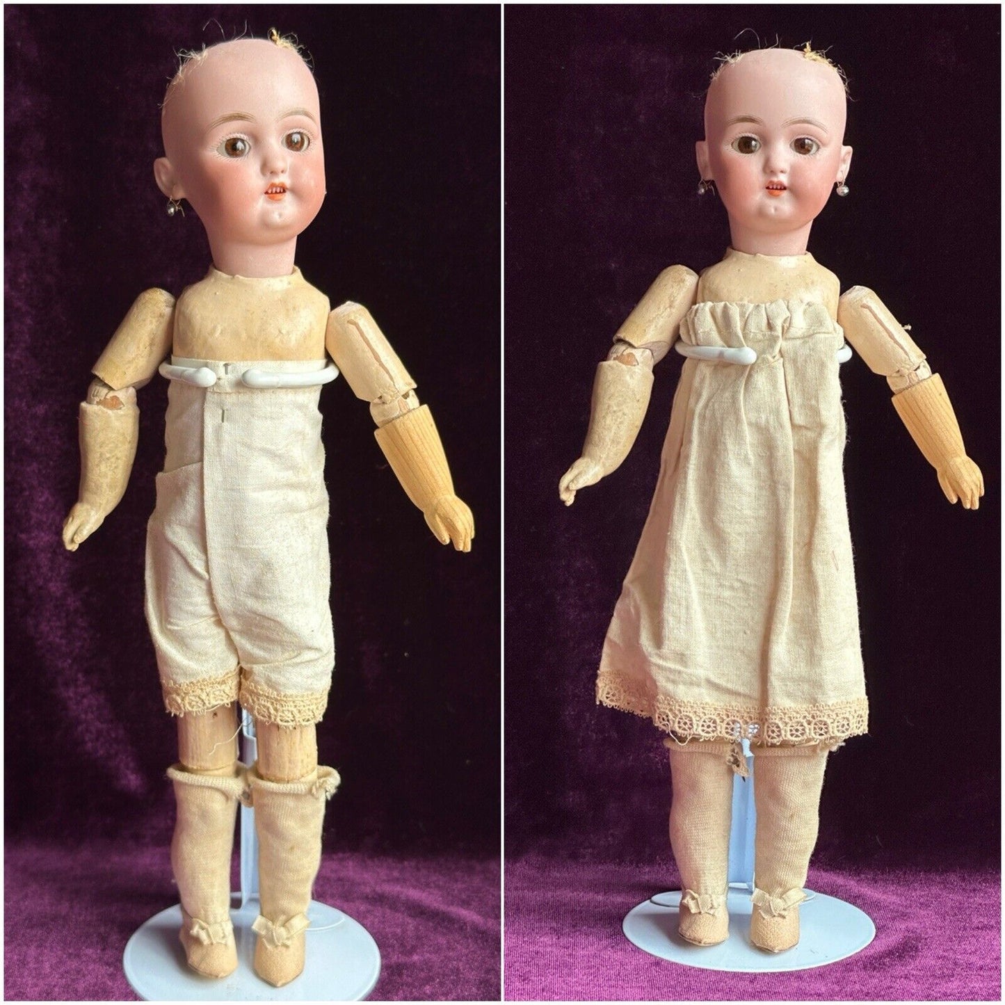 Antique German 11.5” Simon Halbig 1079 Bisque Head Doll