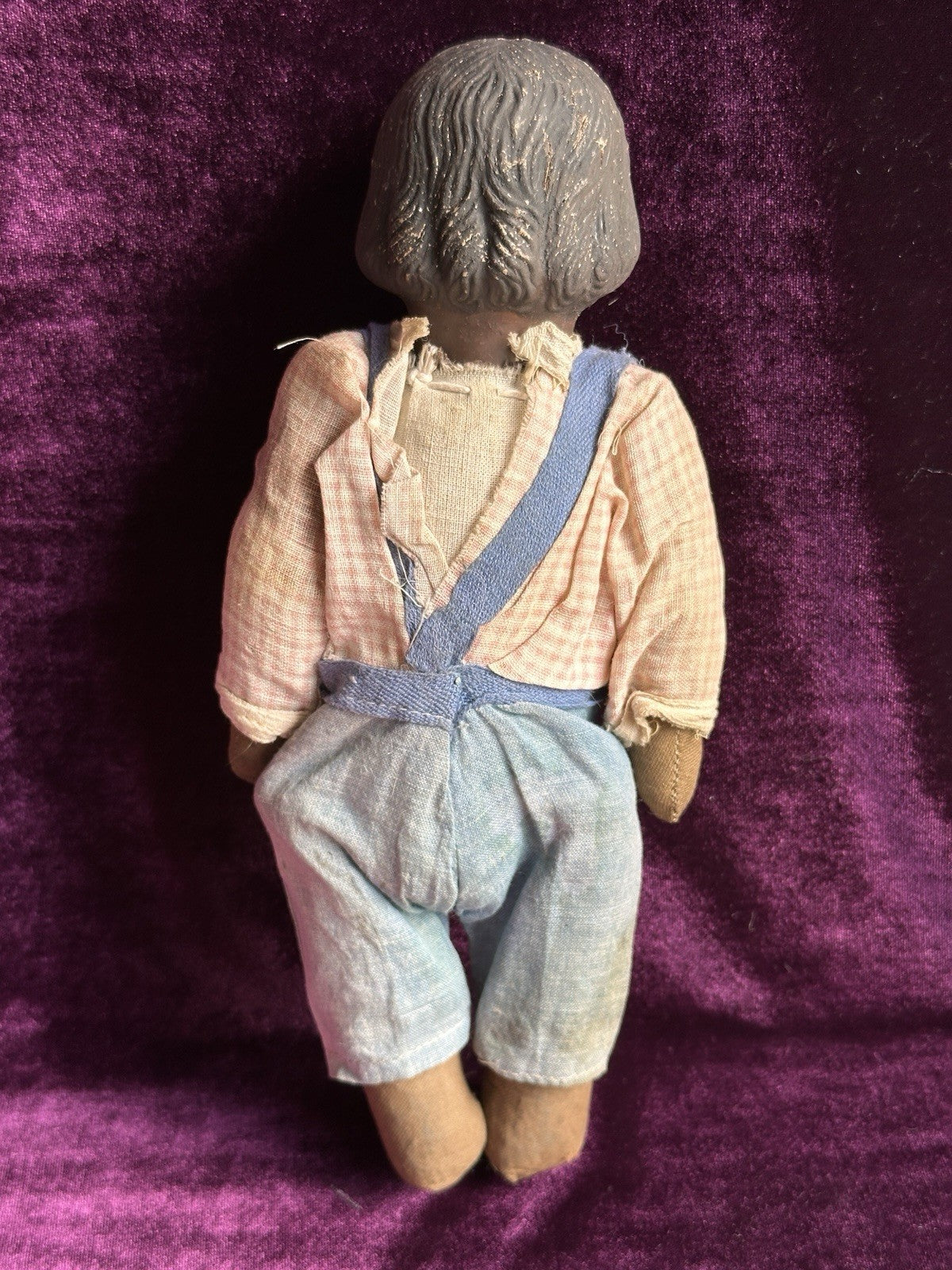 Antique American Horsman (?) Early Composition Dark Complexion Character Doll
