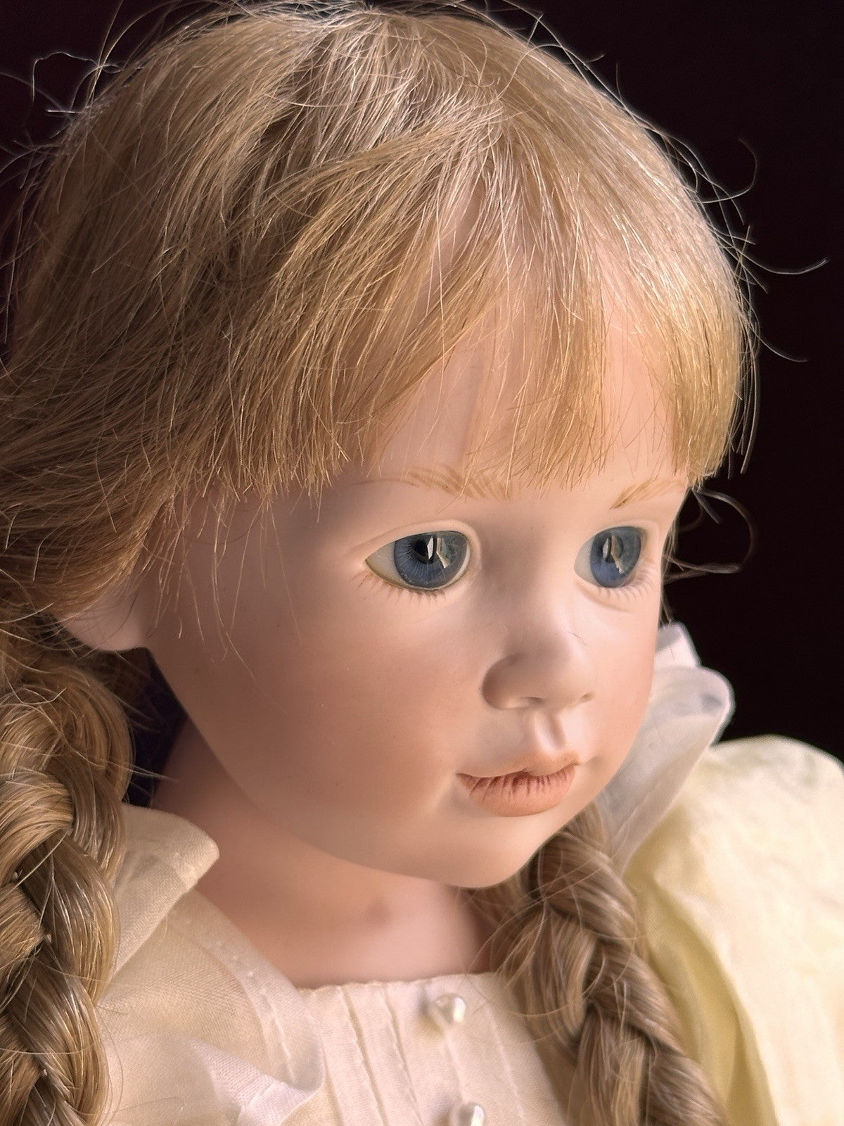 German 31” Hildegard Gunzel Wax Over Porcelain Imogene Doll NIB LE USA 25