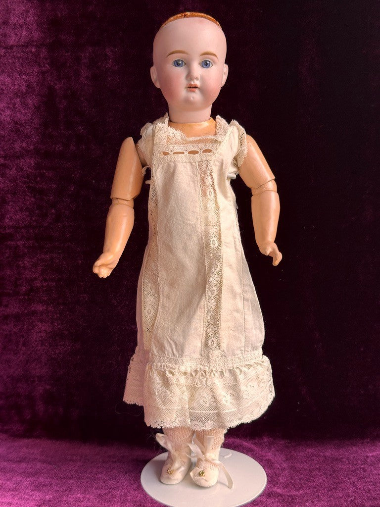 Antique German 15” Paul Schmidt (?) Bisque Head Sonnenberg Body Doll