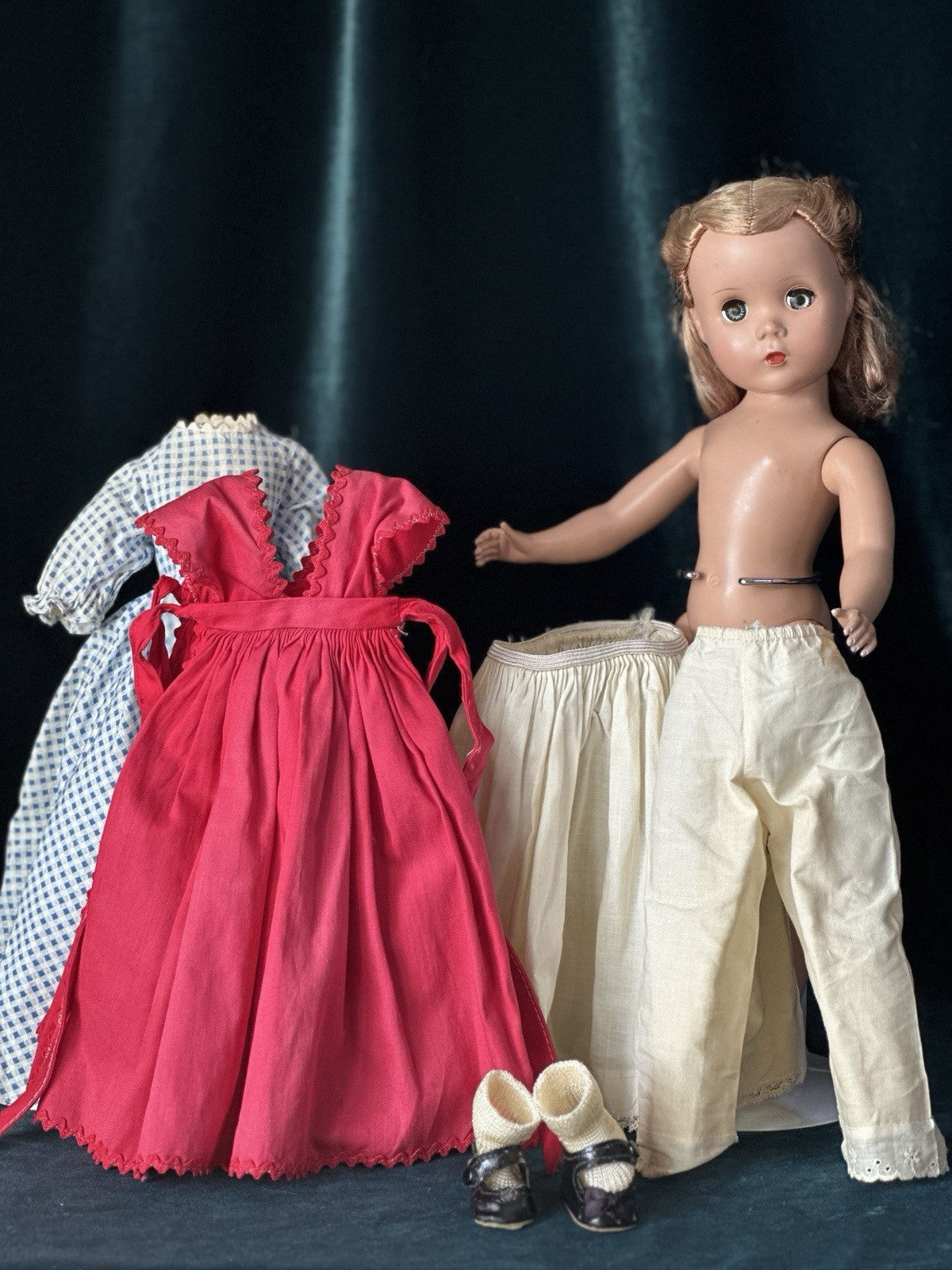 Lot of 5 Vintage 1950s Madame Alexander Little Women 14" Dolls Tagged Dresses