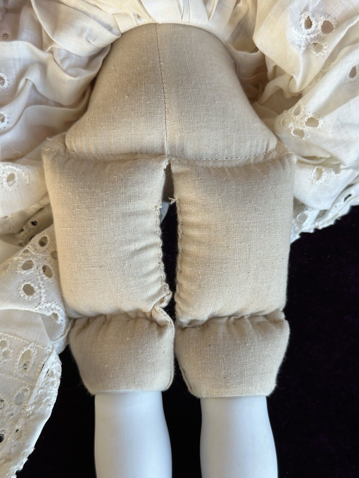 Vintage 40’s Porcelain 14” Reproduction of Antique German Doll by Emma Clear