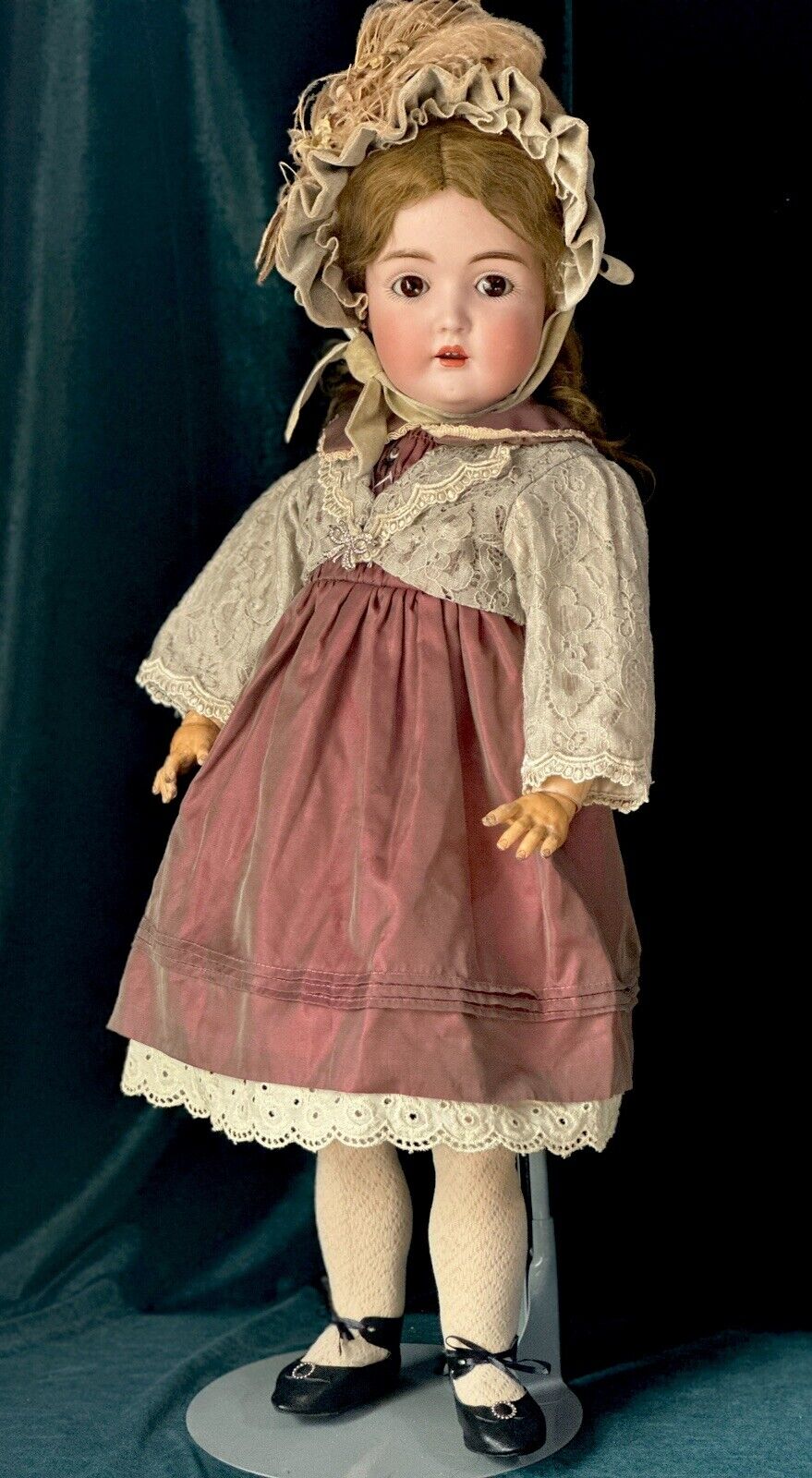Antique German Kestner Mold 171 24” Doll Bisque Head Composition Body