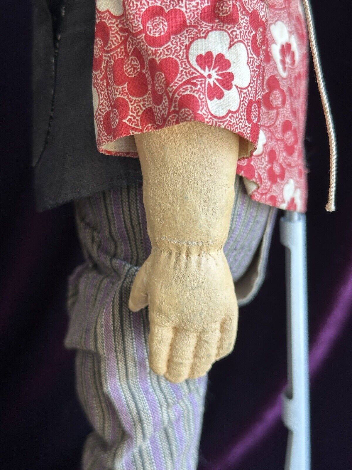 Antique Chinese Oil Painted Martha Chase Style FIve Finger Ching Mission Doll
