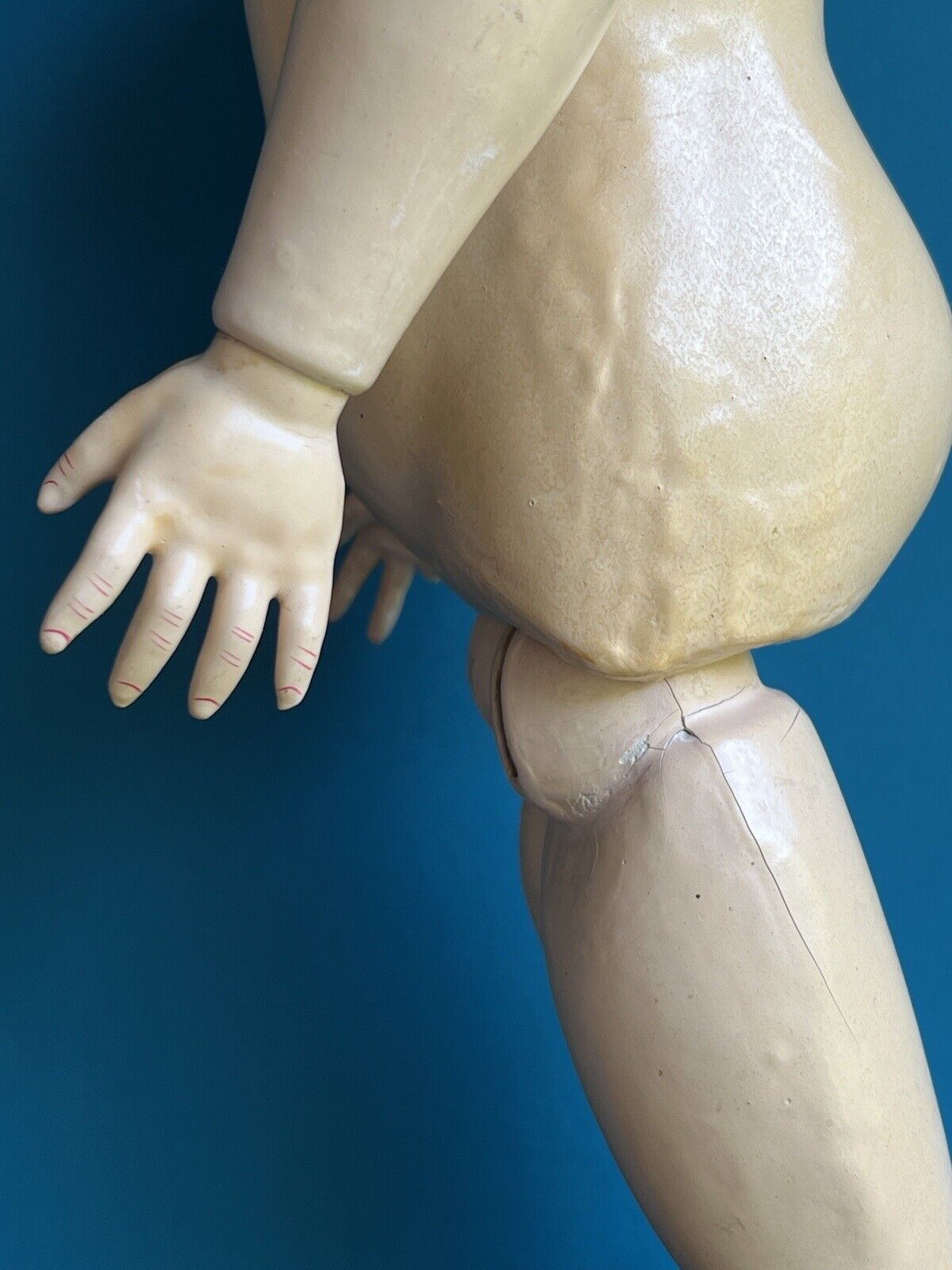 Antique German 28” Simon Halbig Kammer Reinhardt 76 Bisque Head Doll