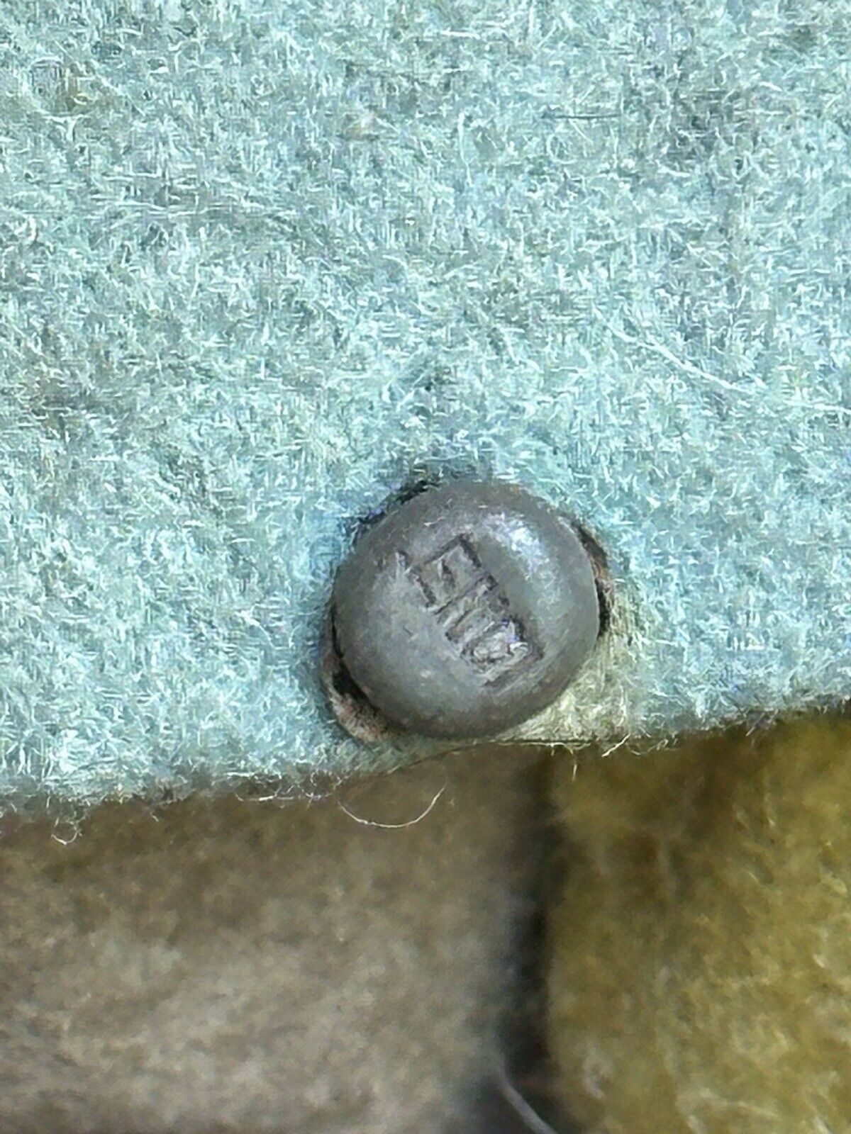 Rare Antique Italian Early Lenci 13.5" Whimsical Character Doll Metal Button