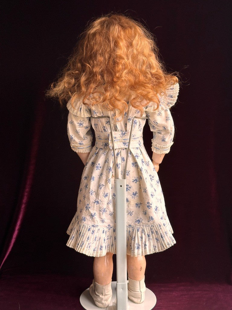 Large Antique German 28” Simon Halbig 949 Bisque Head Open Mouth Doll