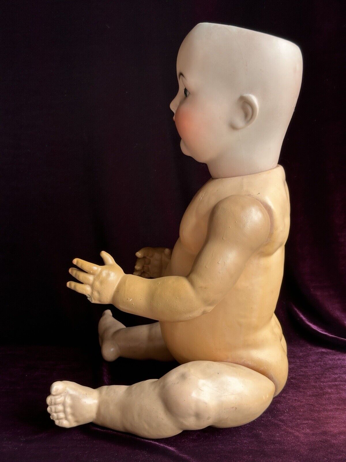Antique German 22” Kammer Reinhardt 22 62 Bisque Head Baby Doll