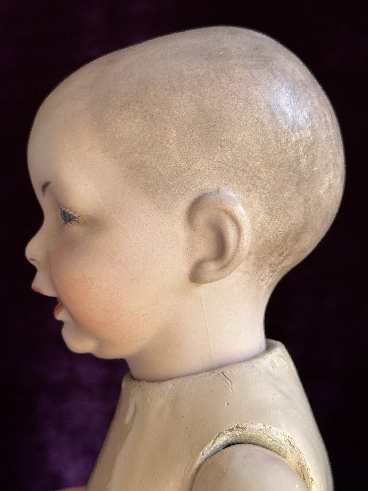 Antique French 13” SFBJ 226 Bisque Head Character Baby Doll Restored