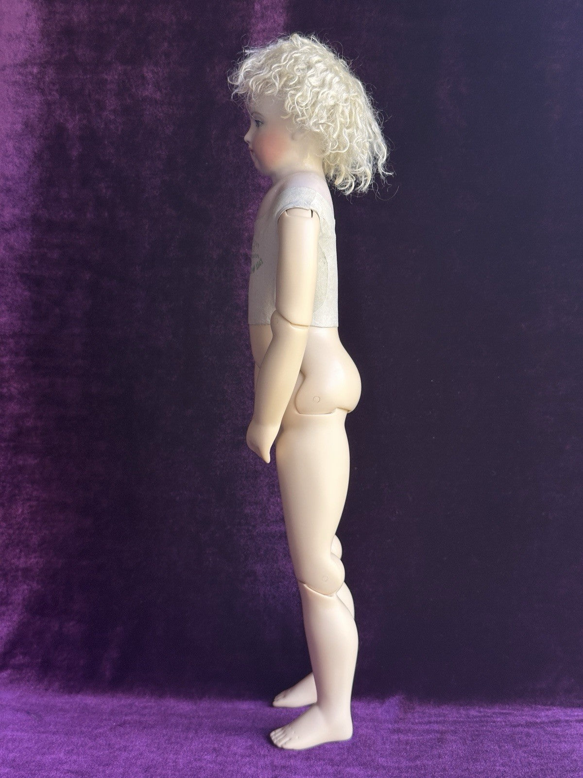 Collectible Porcelain Reproduction of Antique French Huret China Fashion Doll