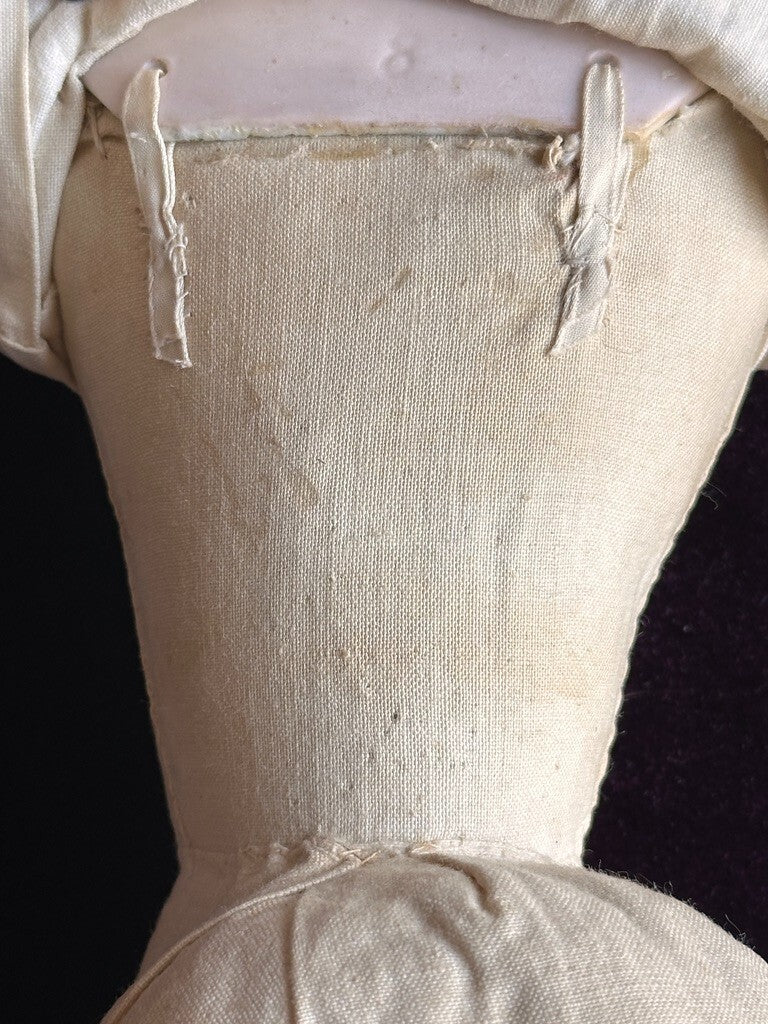 Rare Antique German 18” Belton Solid Domed Bisque Shoulder Head Fashion Doll