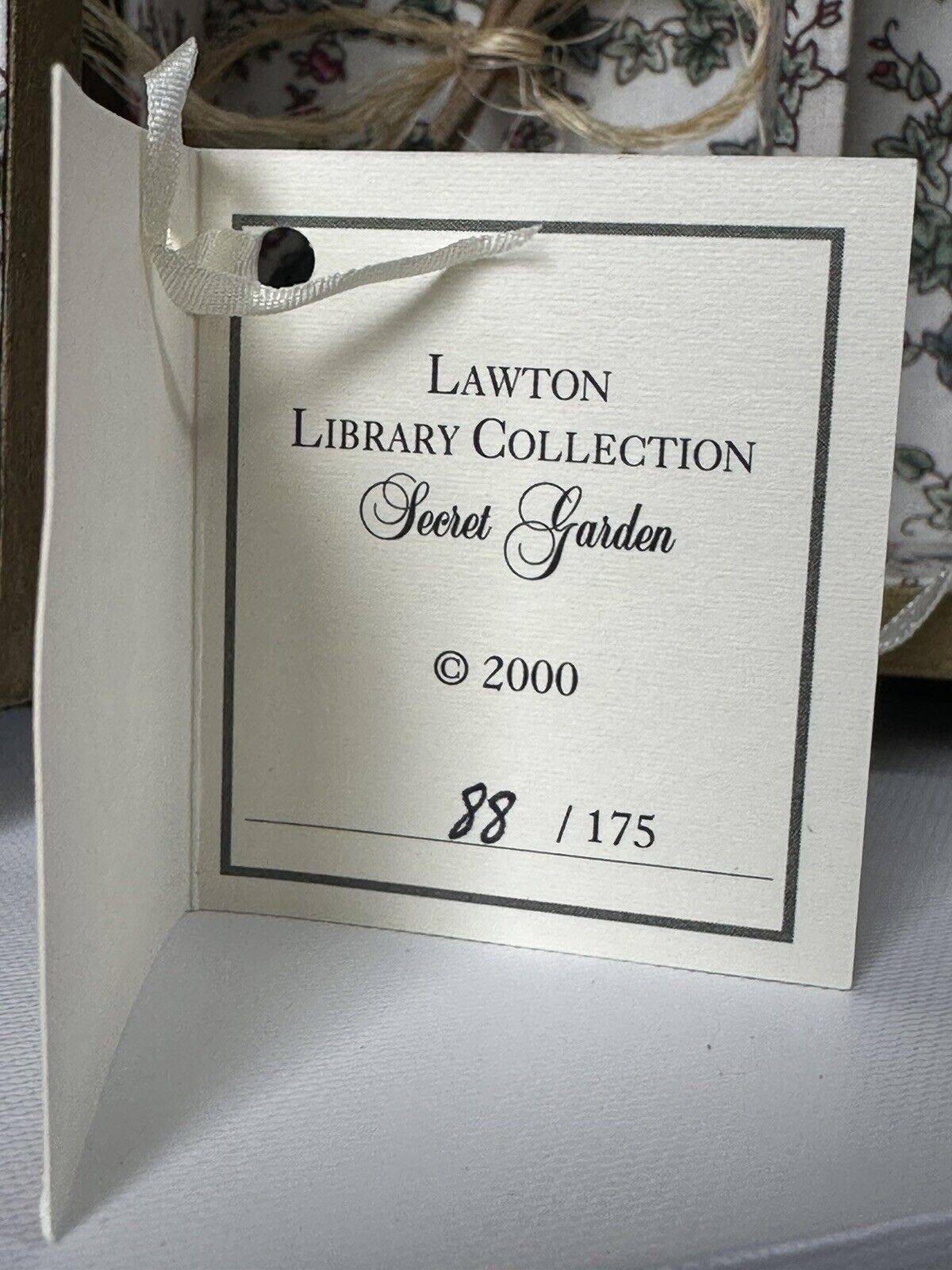 LE 175 Wendy Lawton “Secret Garden” Wooden Jointed & Porcelain 9” Doll Tag