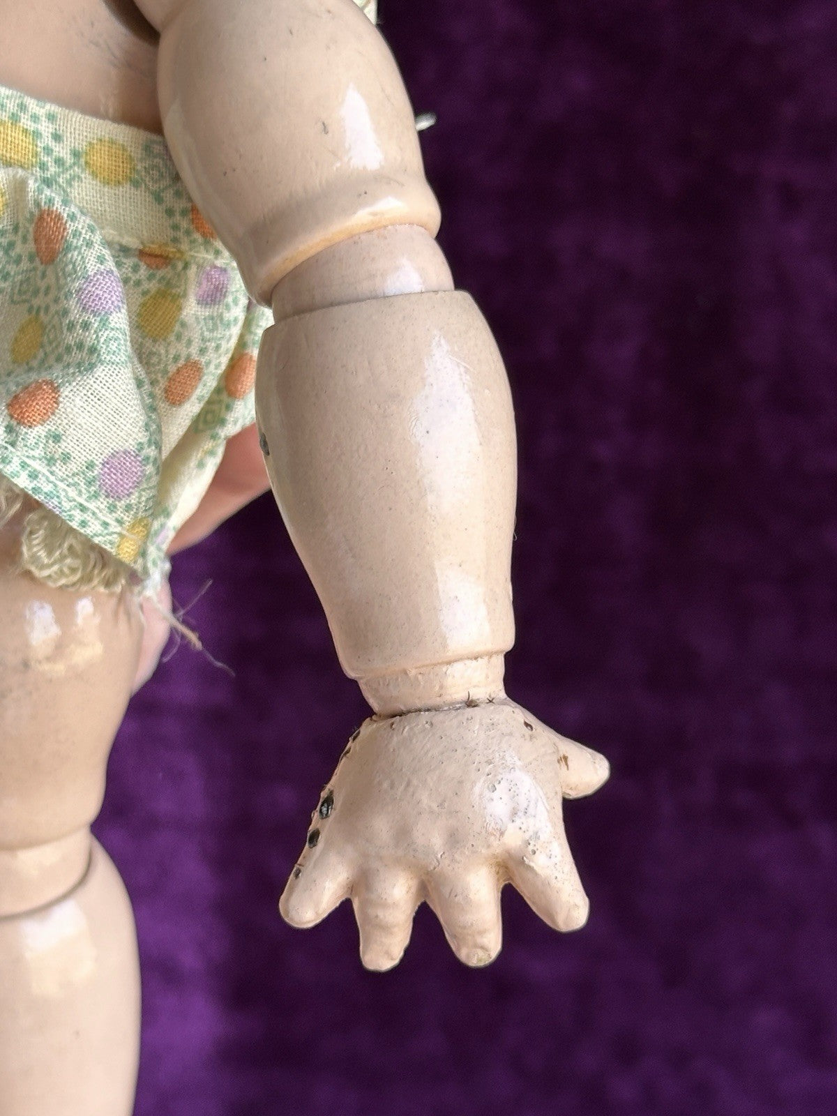 Vintage American 11” Joseph Kallus Cameo Composition Wood Joy Doll