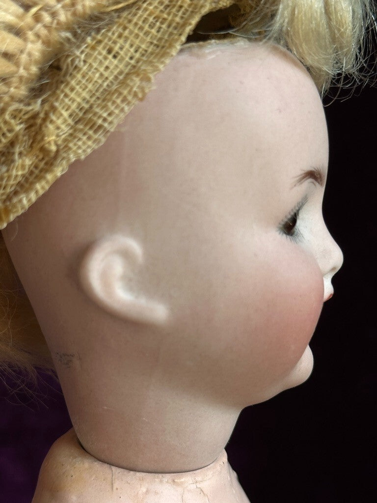 Antique German 8” Alt Beck Gottschalk Bisque Head 1361 Bisque Head Baby Doll