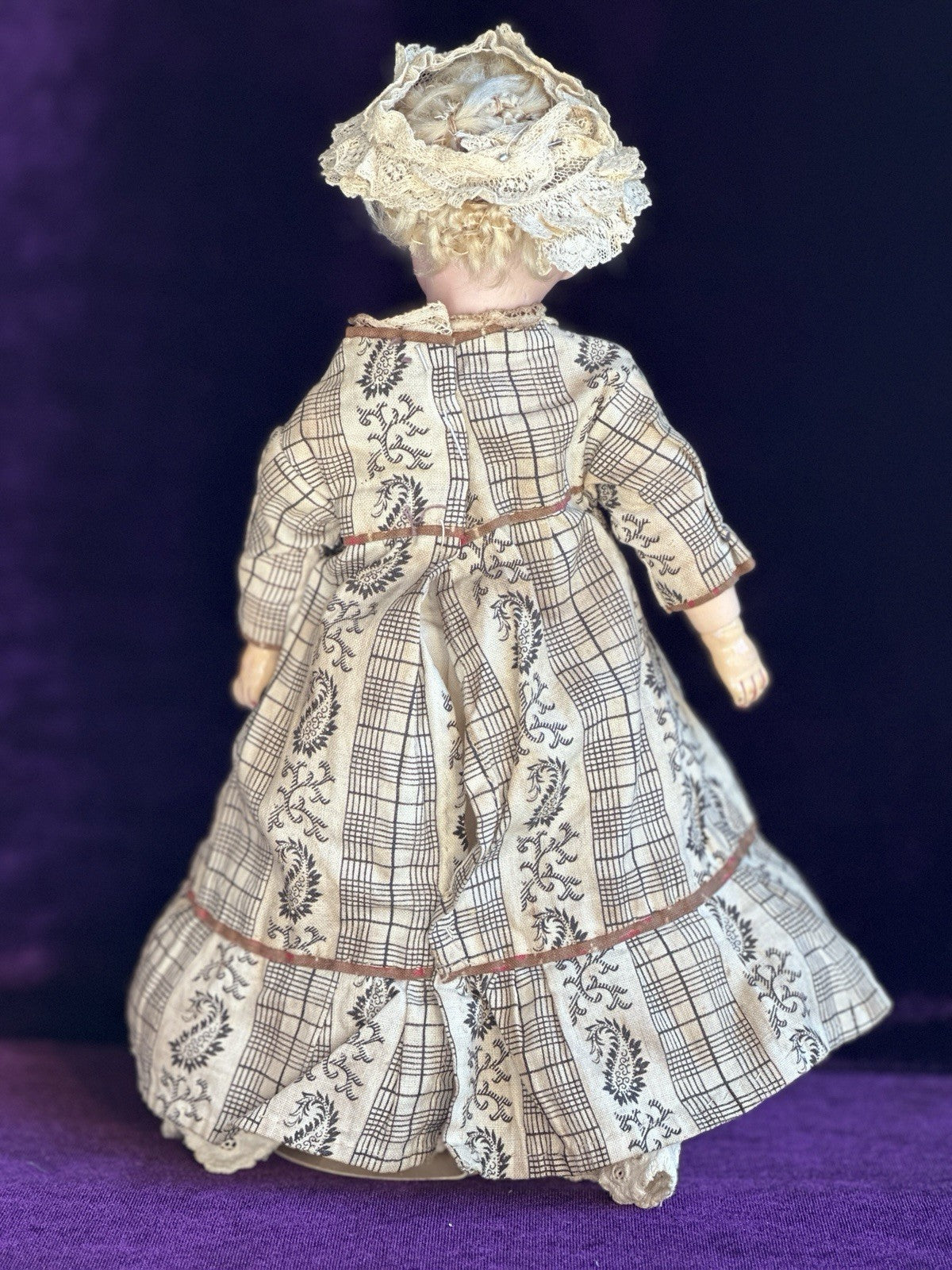 Petite Antique German 9.5” Catterfelder Puppen Fabrik 502 Bisque Head Doll
