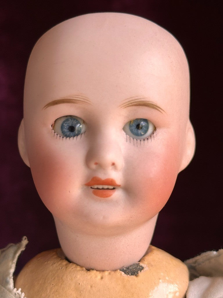 Antique French 10.25” Bleuette SFBJ France 301 Bisque Head Doll
