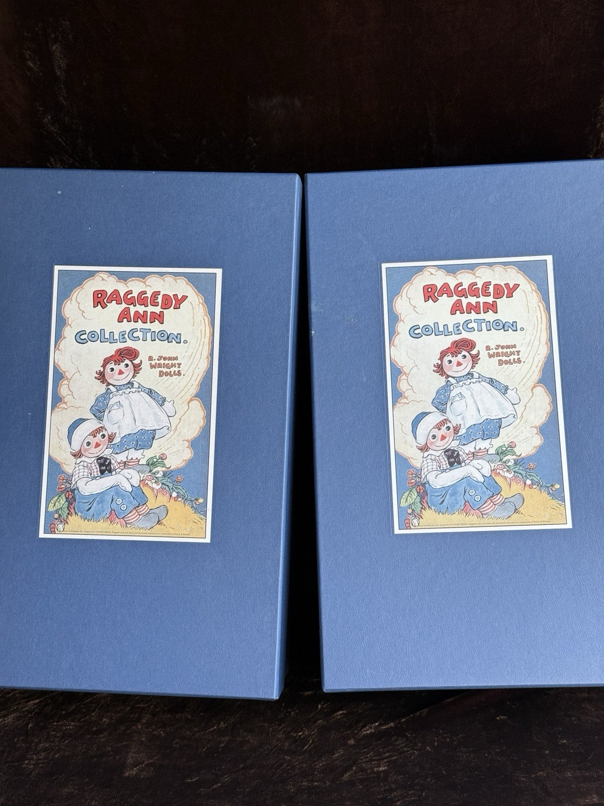 John Wright Large Raggedy Ann & Andy Cloth Felt Doll LE 1000 MIB Certificate Tag