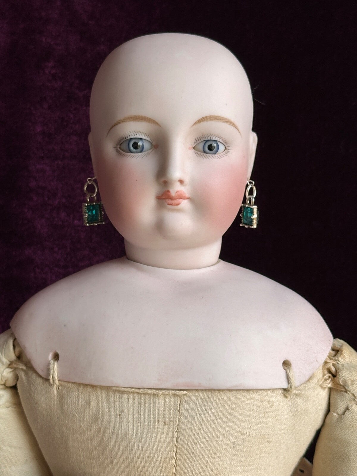 Antique French 19” Poupee Bisque Head Fashion Doll