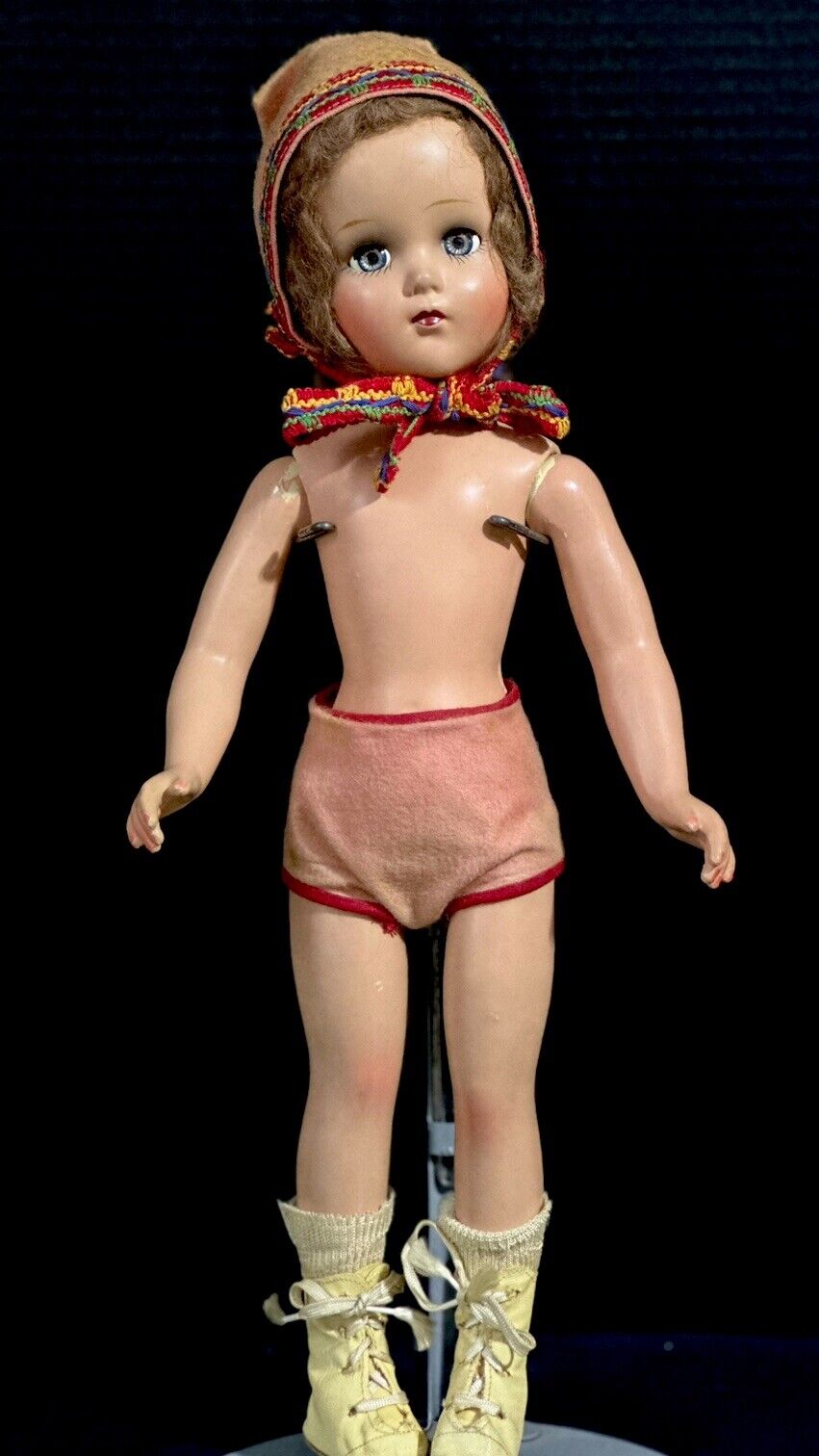 All Original Vintage 1950’s Arranbee R&B Composition 17” Nancy Lee Skater Doll