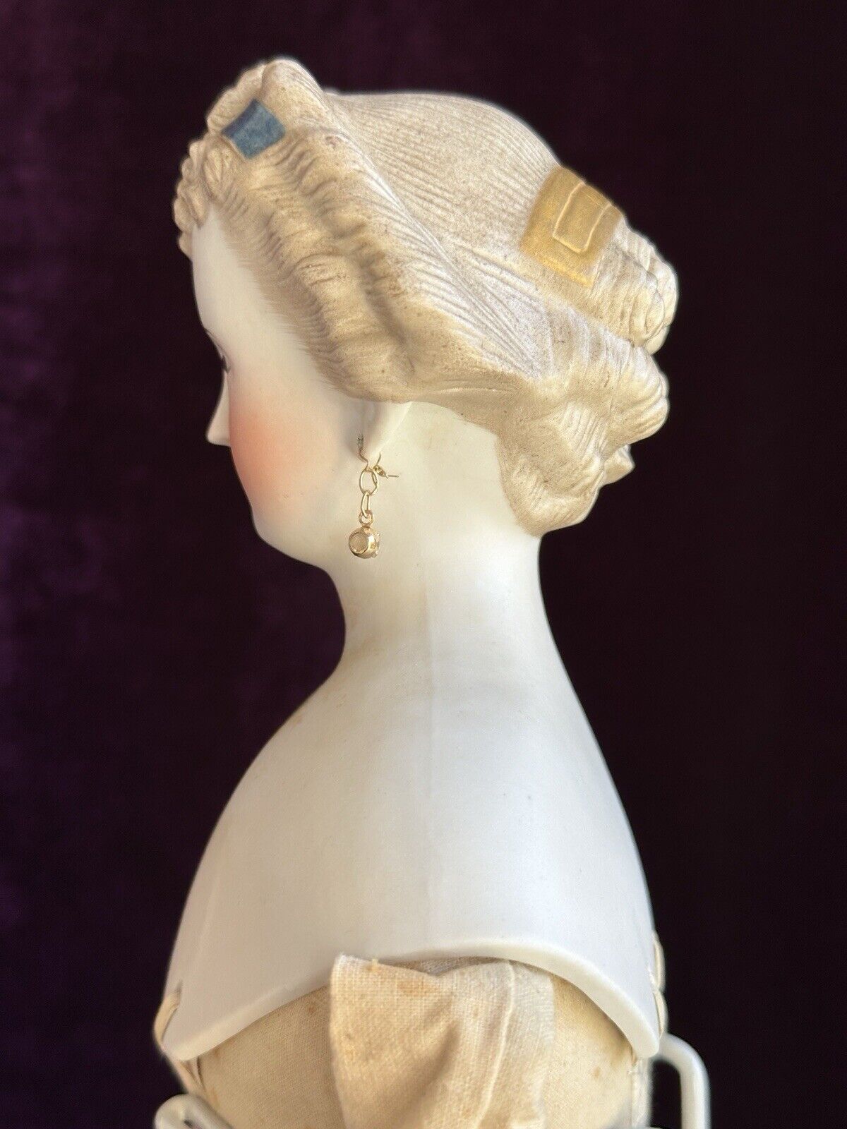 Antique German 18” Countess Dagmar Parian China Head Doll