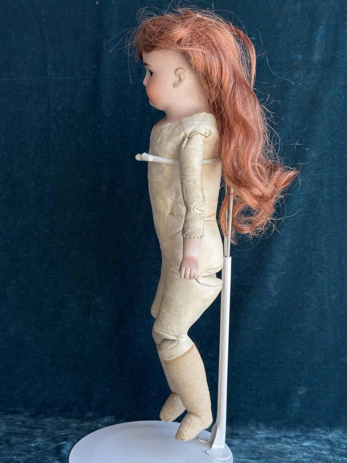 Antique German 17” Kestner Alphabet Series H Bisque Shoulder Head Doll