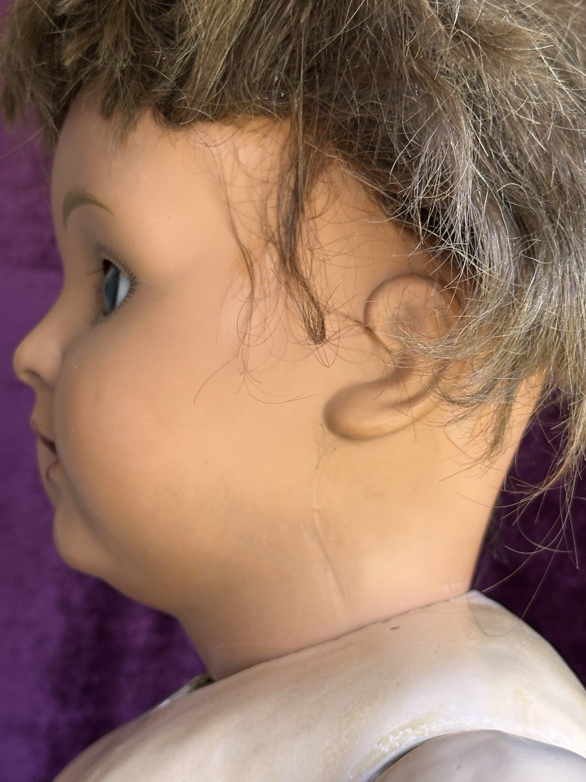 Vintage German Lifesize 31” Schutz-Marke 60 Celluloid Head Composition Body Doll