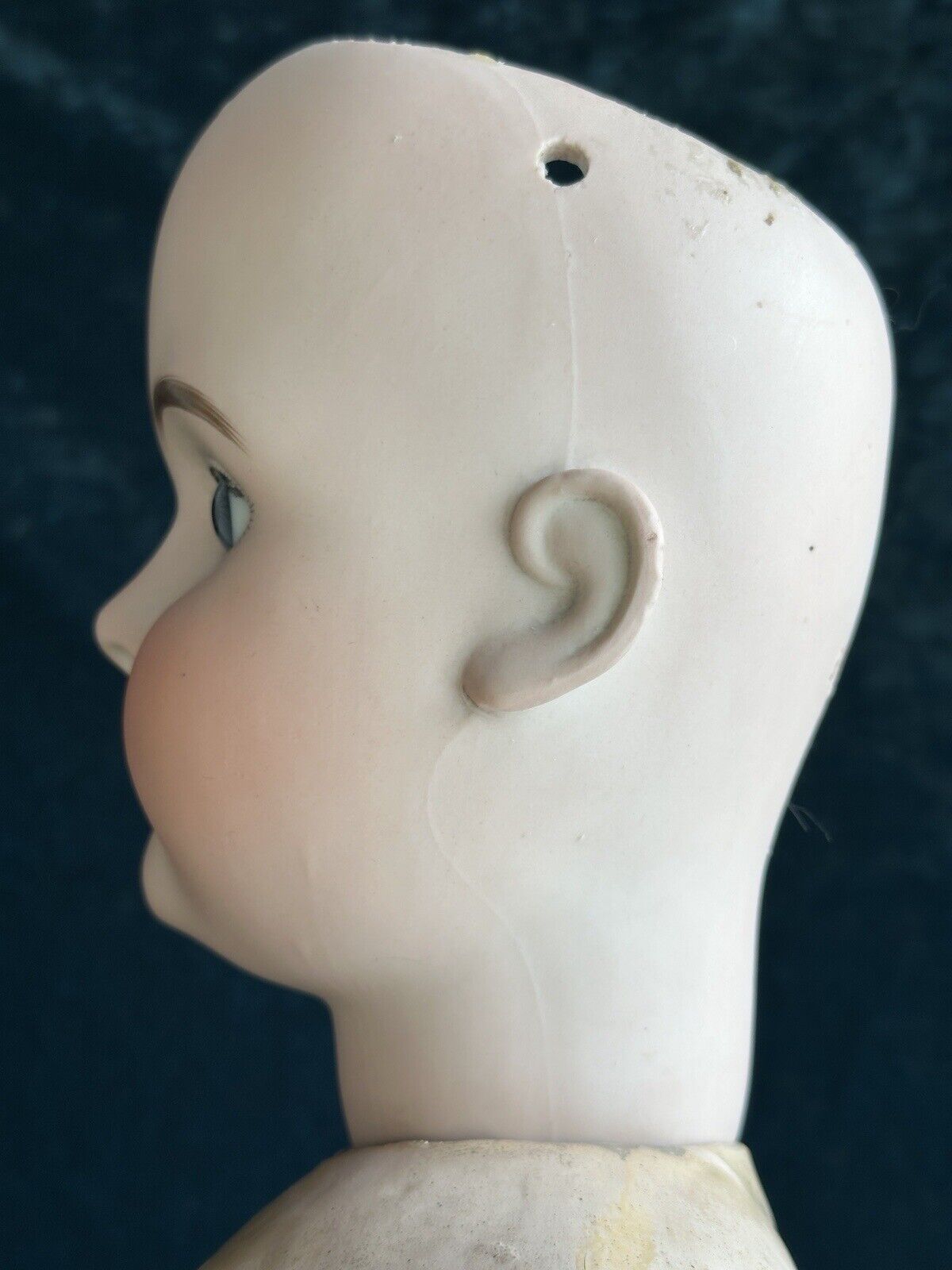 Large Antique German 31” Swaine & Co (?) Bisque Head Child Doll