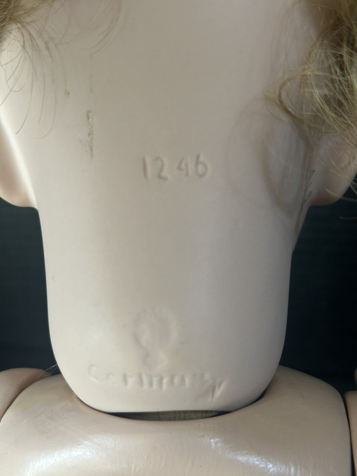 Artist Reproduction of Gebruder Heubach 7246 Pouty Face Character 19” Doll