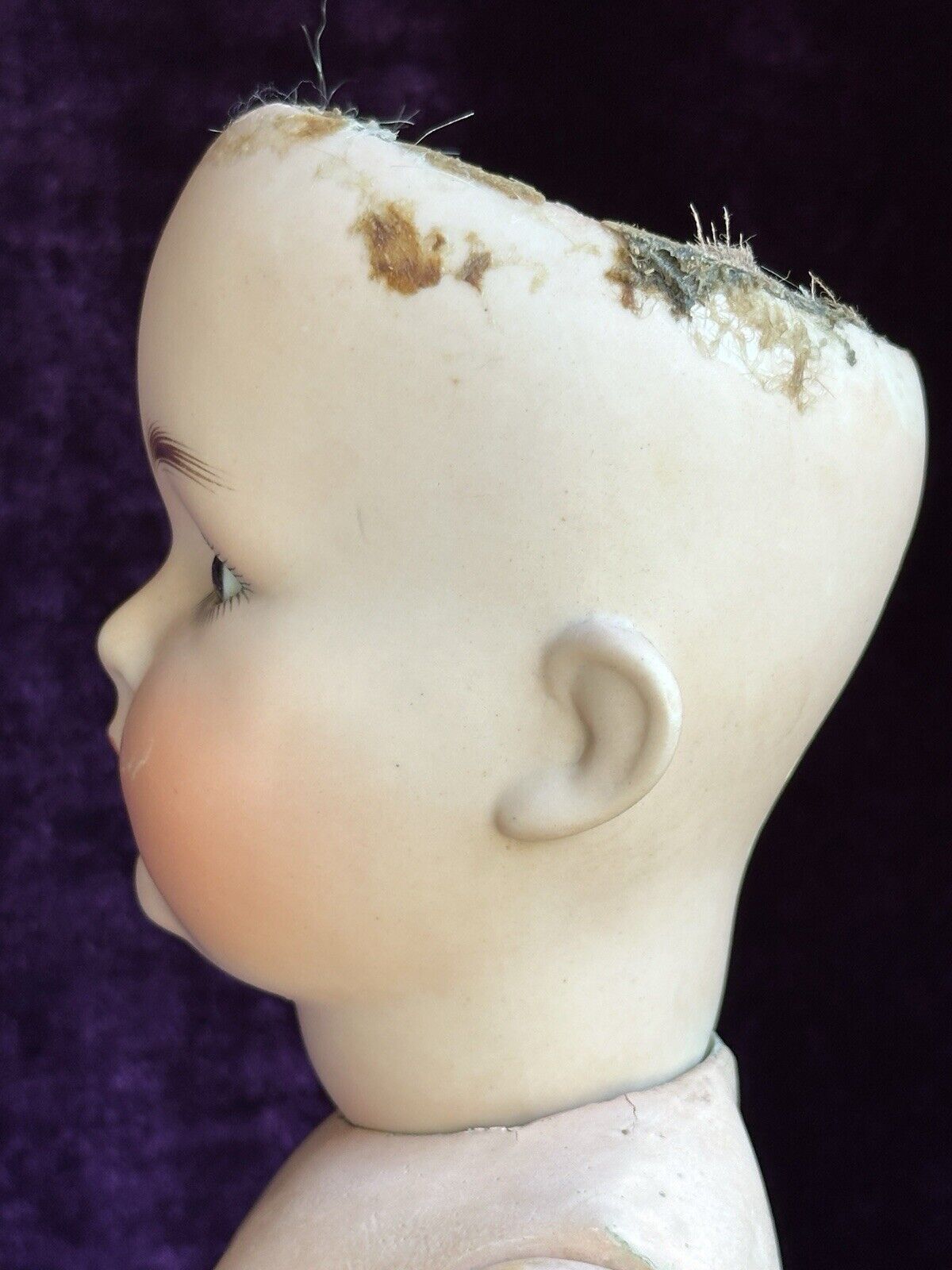 Antique German 16" Schuetzmeister & Quendt 201 Bisque Head Baby Doll