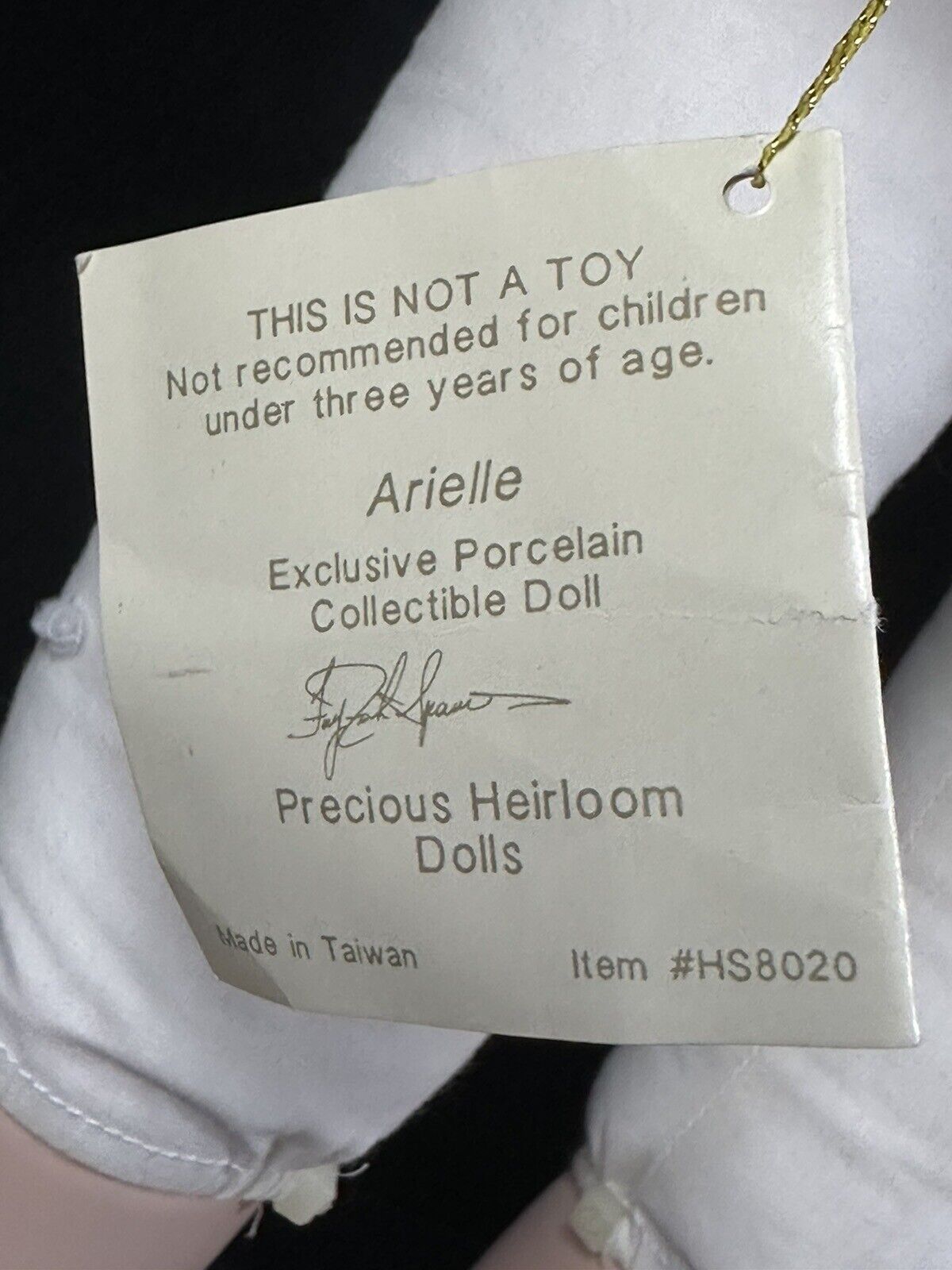 Collectible Porcelain 22” Doll “Arielle” by Fayzah Spanos LE 1000