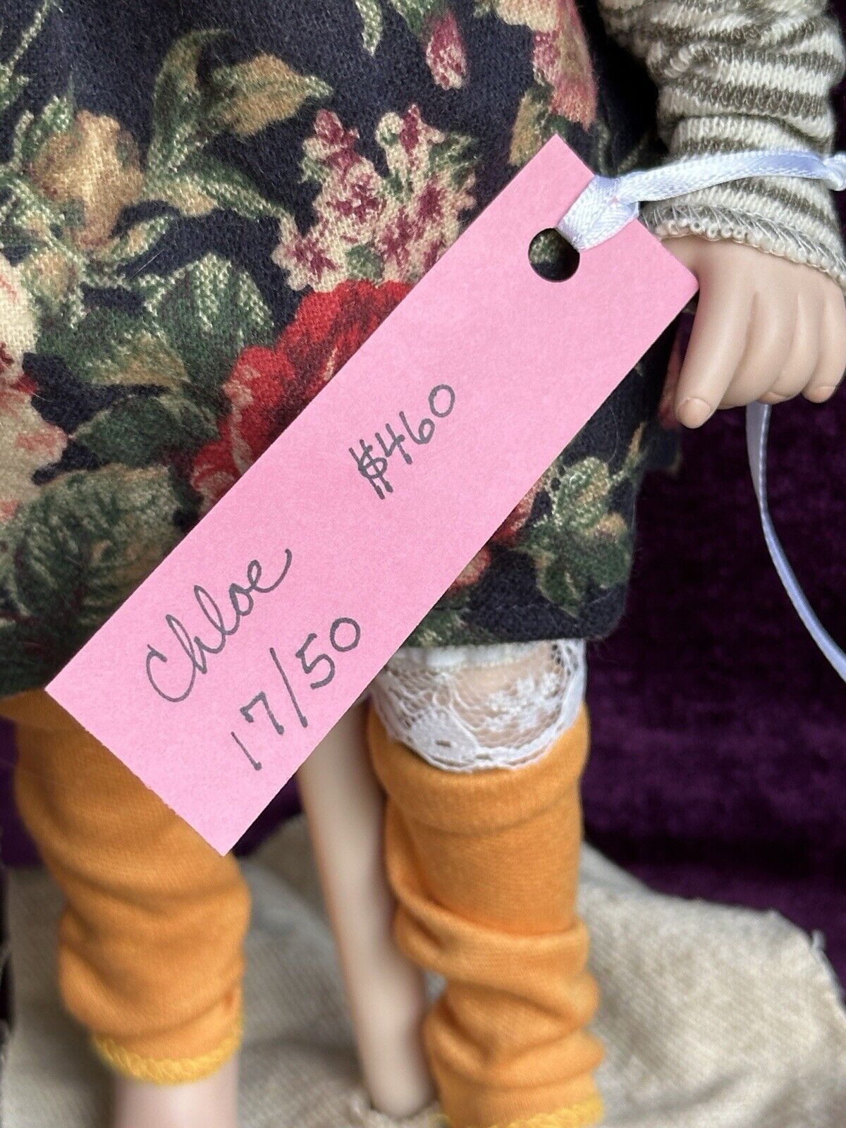 Collectible Porcelain 15” Artist Doll Chloe by Sandi McAslan LE 50