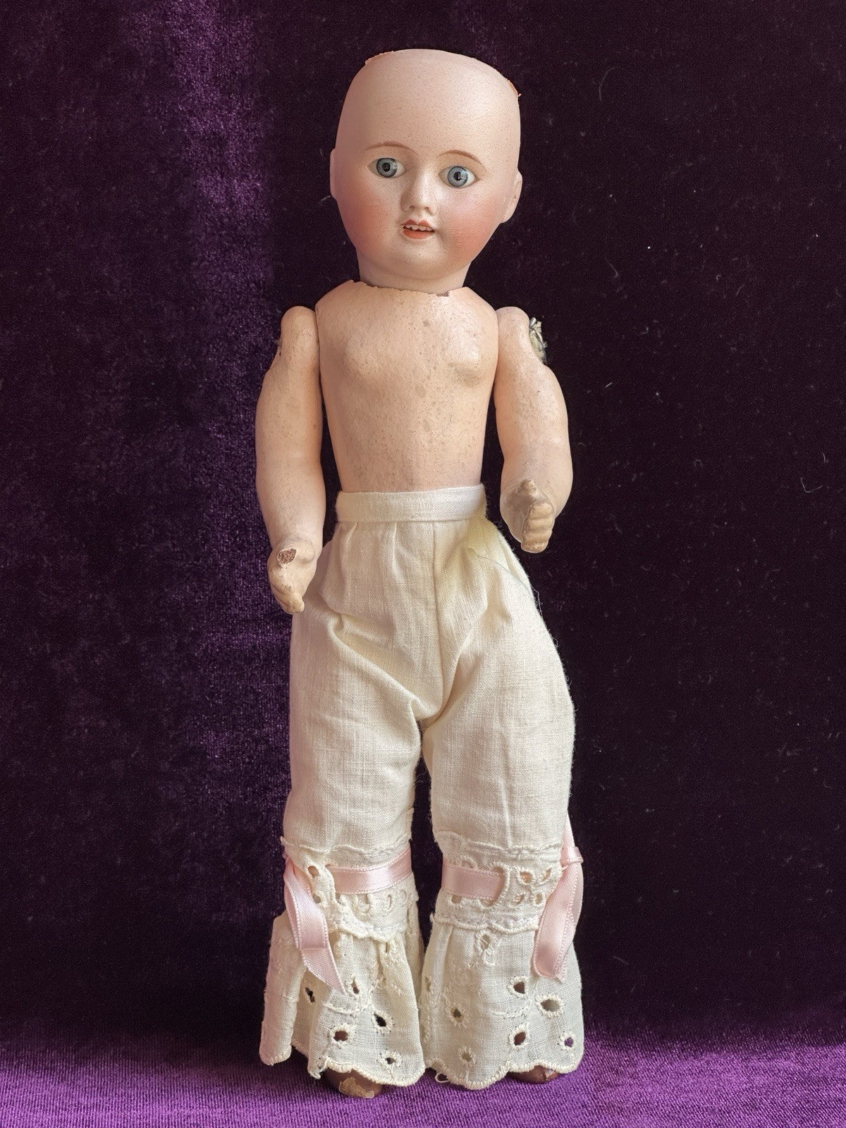 Antique French Petite 9” Unis France 60 Bisque Head Doll