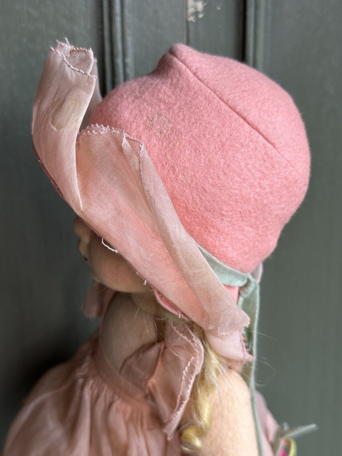 Rare All Original 16” Vintage Italian Lenci 149 Series Felt Cloth Doll with Tag