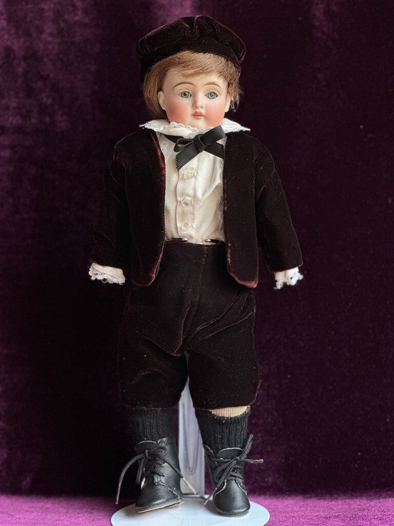 Antique German 13.5" Kestner 148 Bisque Shoulder Head Boy Doll