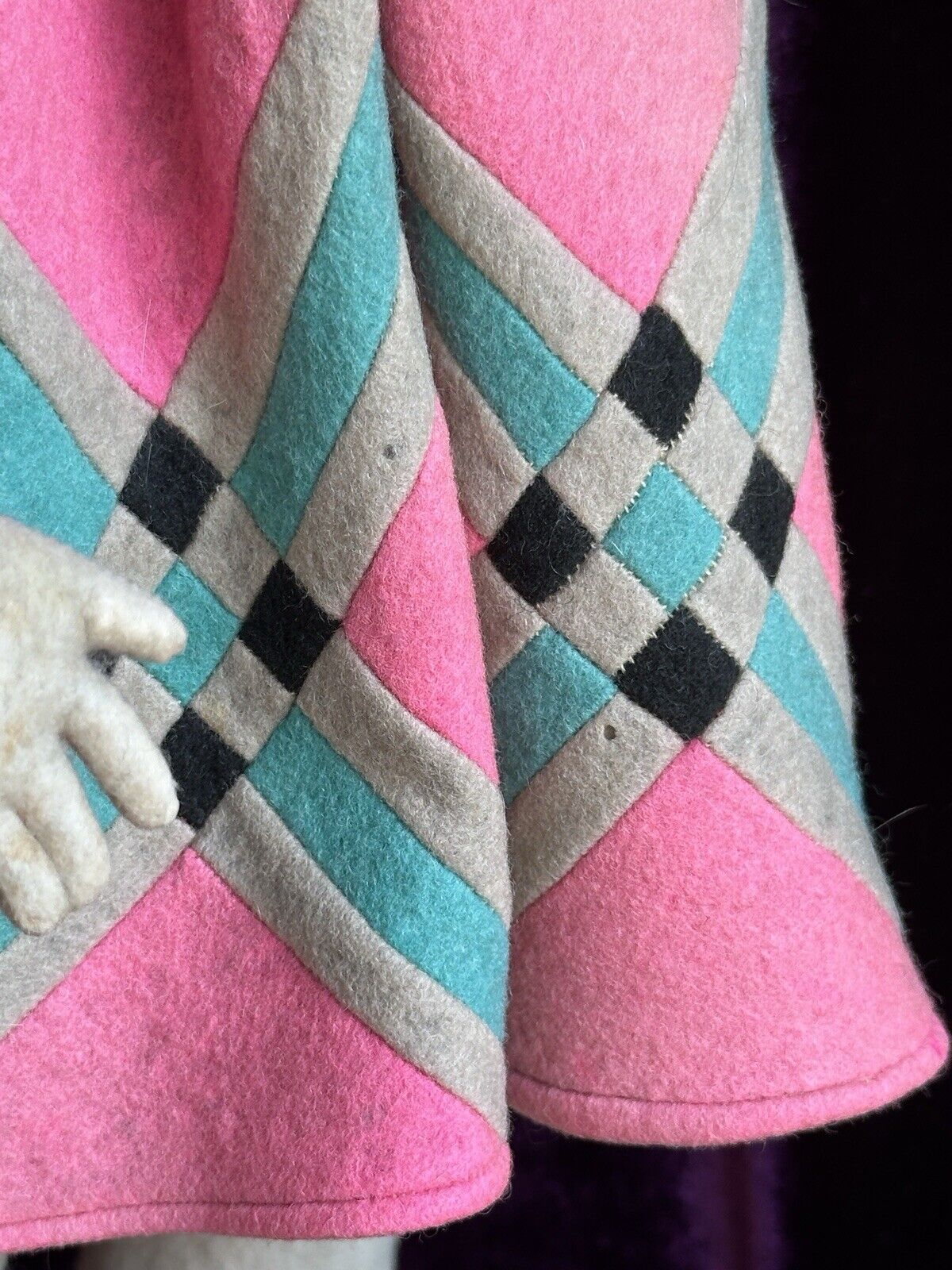 Large Vintage Early Italian 23” Lenci 109 Series Felt Cloth Girl Doll