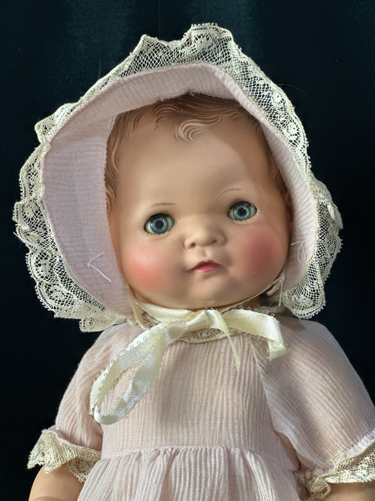 Vintage 1950’s American Character Toodles 16” Vinyl Doll Molded Hair