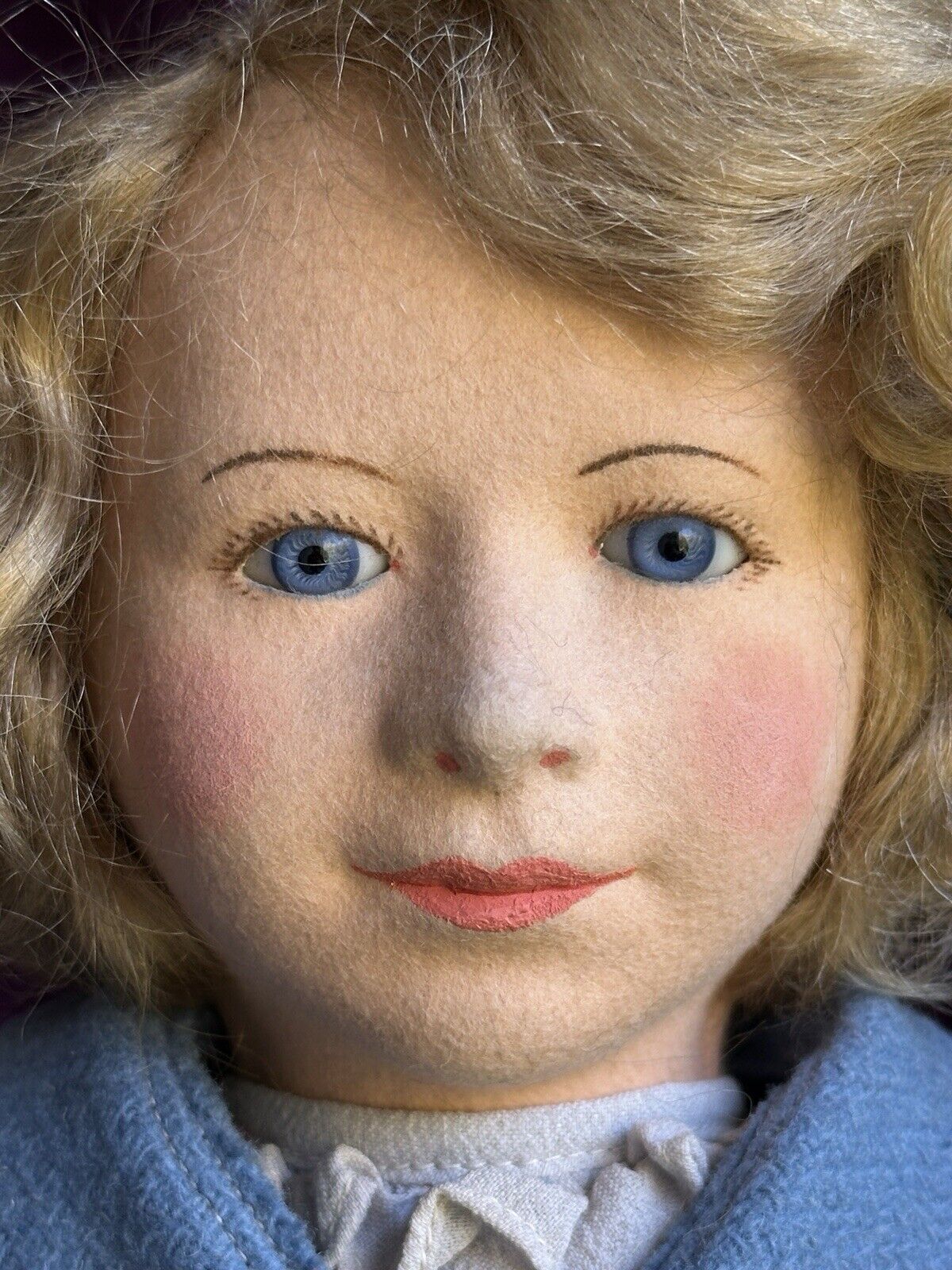 Vintage 18” Original Chad Valley Cloth Princess Elizabeth Doll Made in England