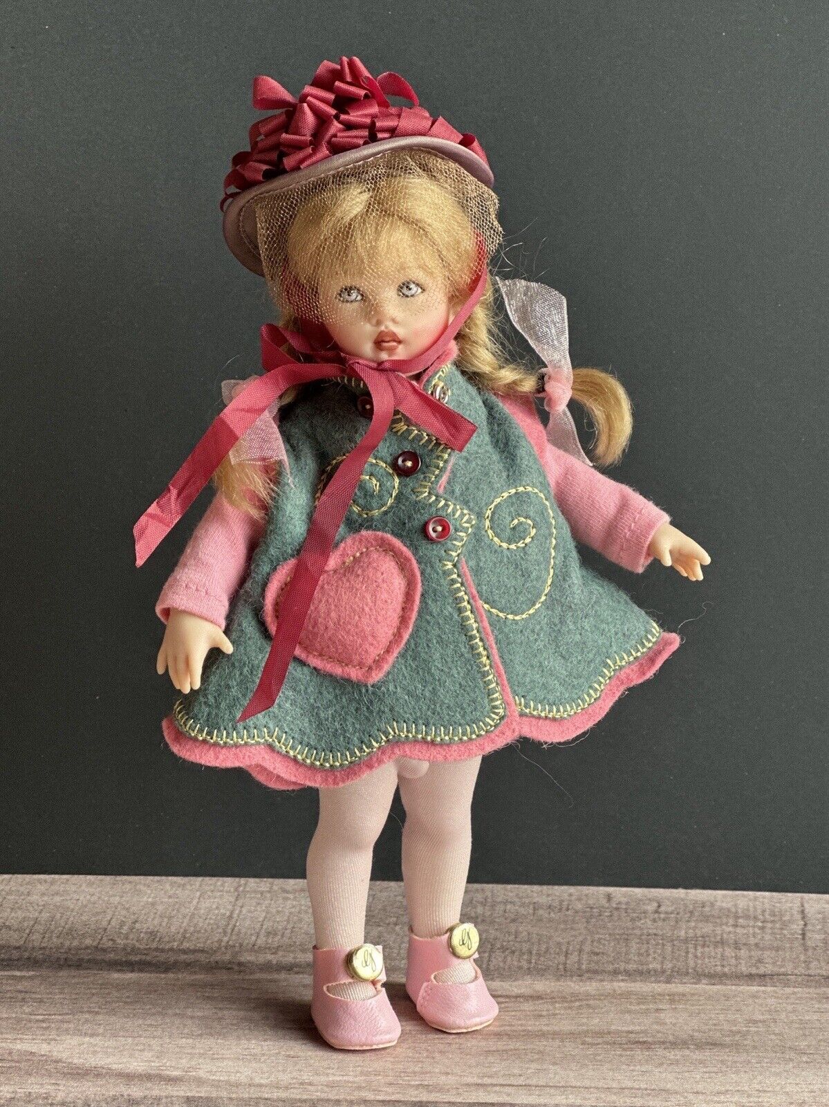 Collectible 7.5” Helen Kish Riley Vinyl Doll