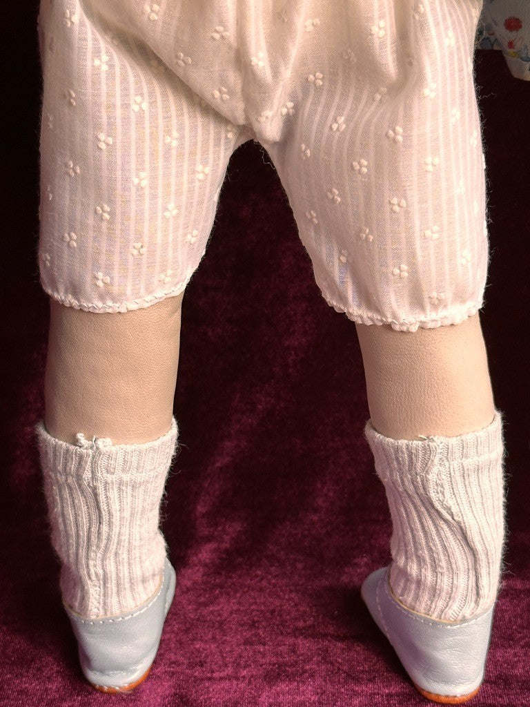 Very Rare OOAK 16” French Artist Malou Ancelin Leather Handmade Signed Doll