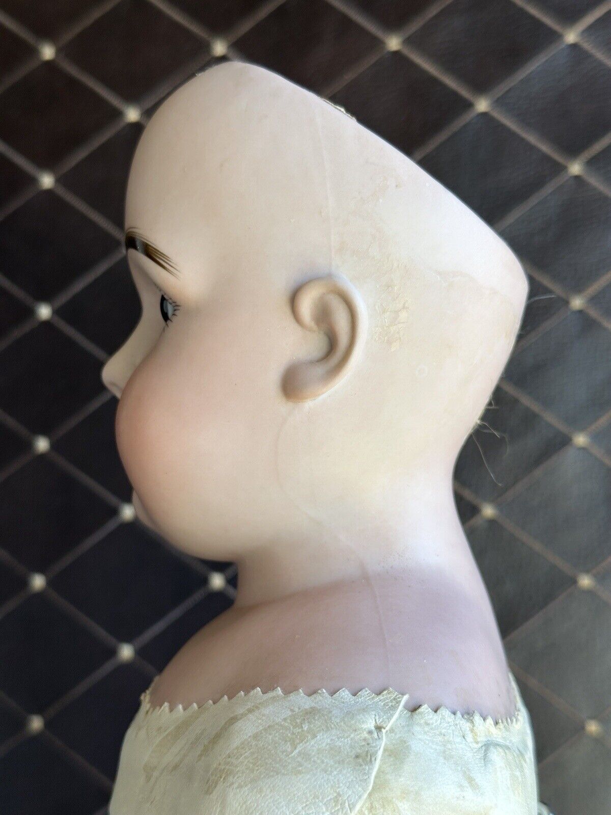 Large Antique German 27” Kestner Turned Bisque Shoulder Head Doll